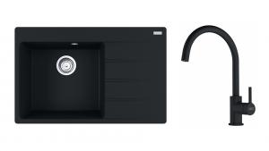 FRANKE Szett G272FM CNG 611-78 TL/2 fekete matt + FC 6018.901