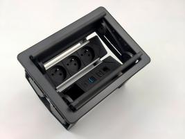 StrongPower elektromos dugaljzat Wings Premium D 3, francia,fekete