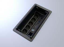 StrongPower elektromos dugaljzat Wings Premium D 5, francia,fekete