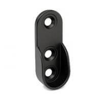 StrongWire ovális ruhaakasztó tartó, D=15, fekete