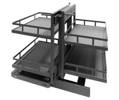 StrongWire sarokmechanizmus, 900 mm, csillapítással, jobb-bal, sötét szürke