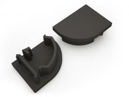 StrongLumio koncovky k profilu Maglyte-10 Angular černá (pár)