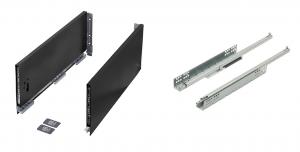 K-StrongMax Uni 18 fiókvasalat H185/450mm, fekete