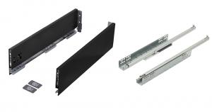 K-StrongMax Uni 16 fiókvasalat H121/450mm, fekete