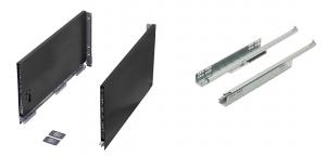 K-StrongMax Uni 16 fiókvasalat H249/500mm, fekete