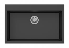 StrongSinks S3 Mosogató gránit Ipel 780x510mm csepegtető nélkül fekete