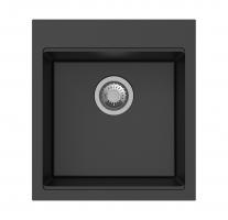 StrongSinks S3 Mosogató gránit Ipel 460x510mm csepegtető nélkül fekete