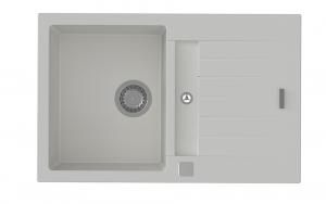 StrongSinks S3 Gránit mosogató Vardar 780, 780x500 mm,csepegt, fehér