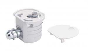 IF KORE 15 összekötő vasalat, euro csavar 5x11 mm, fehér takarósapka