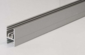 SEVROLL 03580 felső vezető profil Simple/Blue 3m (10 mm-es rétegeltlemez) ezüst