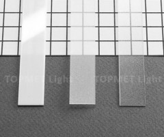 StrongLumio takaróprofil Slim/Smart LED profilhoz pattintós/befűzős átlátszó 1m