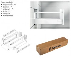 BLUM készlet Antaro D 450 mm/65 kg, Blumotion/TOB, fehér SW