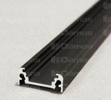 StrongLumio LED profil Surface 10, fekete, 1m