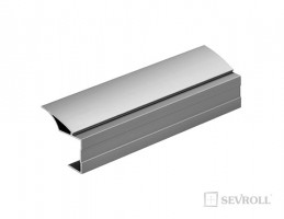 SEVROLL 04607 Beta 16mm fogantyú profil 2,70m ezüst