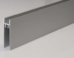 SEVROLL 03746 alsó takaró profil Simple/Blue 1,5m (10 mm-es rétegeltlemez) ezüst