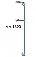 TERNO takaró profil eloxált szálcsiszolt ezüst 1690/AS 2m