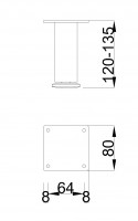MILADESIGN bútorláb G5 ST402/12 fehér