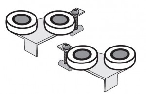 SEVROLL 10156 felső görgő Simple (18 mm-es rétegeltlemez) keretes J+B