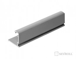 SEVROLL 01598 Slim Line II keret profil 18mm 2,7m ezüst