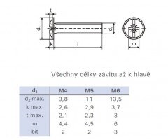 Dísz csavar DIN 967 M6x60 nikkel