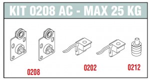 SISCO 0208 vasalat szett belső ajtóra 25kg