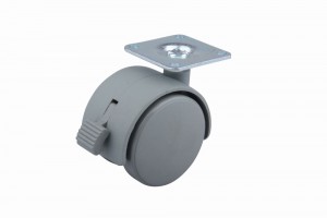 StrongCastors Kerék 50 mm lemez, fék szürke