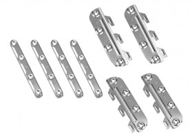 HETTICH 25183 összekötő ágyvasalat, hossz 130 mm, szett