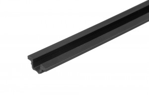STRONG műanyag ajtóvasalat felső/alsó vezetés 1,8m fekete