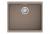 StrongSinks S3 Gránit mosogató Hron 530,530x460mm,csepegtető nélkül,bézs