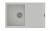 StrongSinks S3 Gránit mosogató Labe 780, 780 x 500mm, csepegtetővel, fehér
