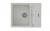StrongSinks S3 Gránit mosogató Vardar 615, 615x500 mm, csepegtető, fehér